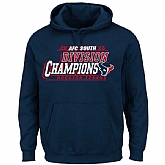 Men's Houston Texans Majestic 2015 AFC South Division Champions Pullover Hoodie - Navy Blue,baseball caps,new era cap wholesale,wholesale hats